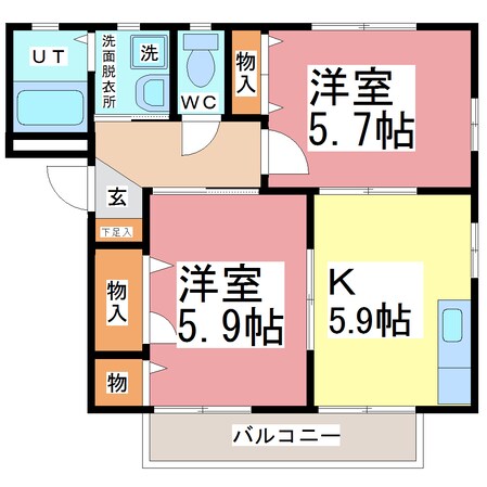 フォーレスYの物件間取画像